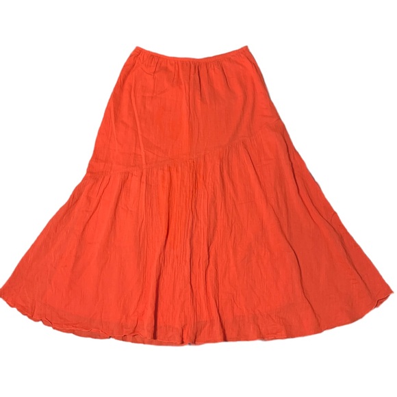 Lark Lane Orange Skirt SZ 10 - Picture 1 of 3